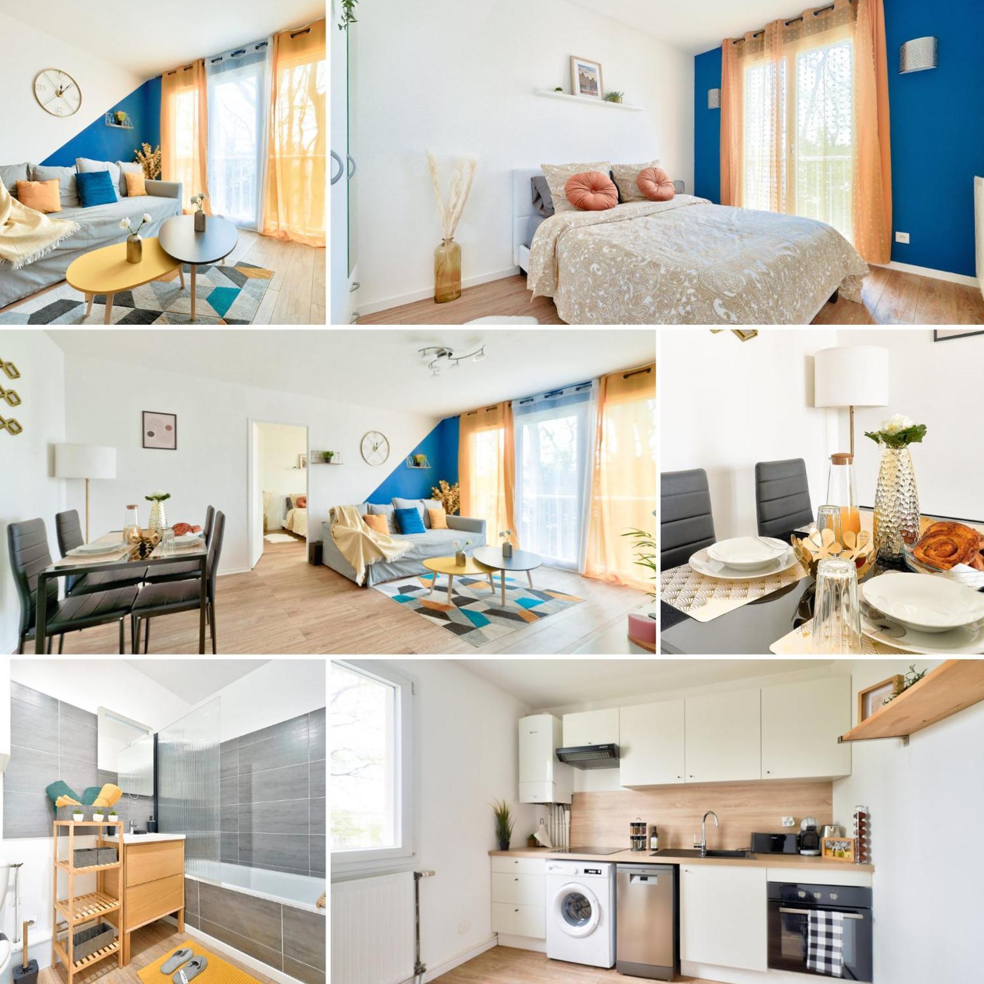Le Cosy Yellow Appartement Lumineux A 5 Min De La Gare D'Evry Avec Parking Gratuit Courcouronnes Exterior photo